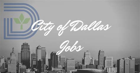 city of dallas careers|Current Employment Opportunities .